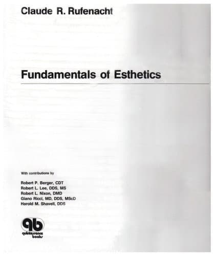 Portada de Fundamentals of esthetics