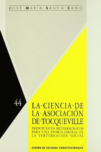 Portada de La ciencia de la asociación de Tocqueville