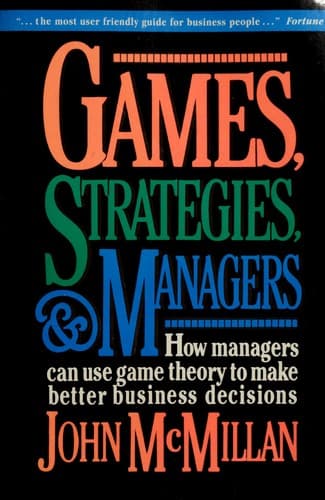 Portada de Games, Strategies, and Managers