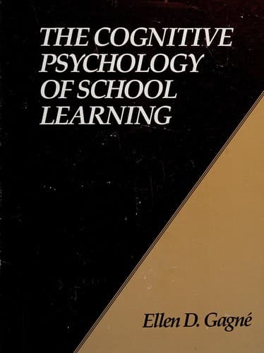 Portada de The cognitive psychology of school learning