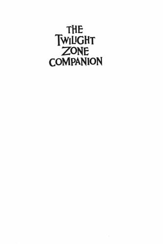 Portada de The Twilight zone companion