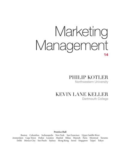 Portada de Marketing management