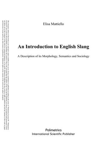 Portada de An introduction to English slang