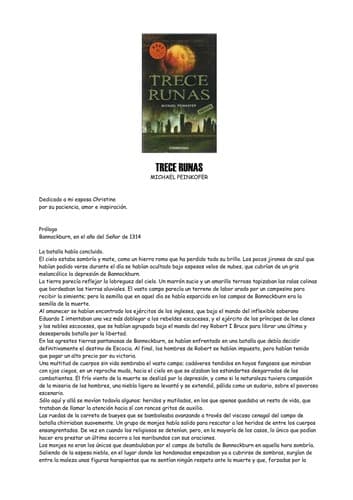 Portada de Trece Runas/ Thirteen Runes