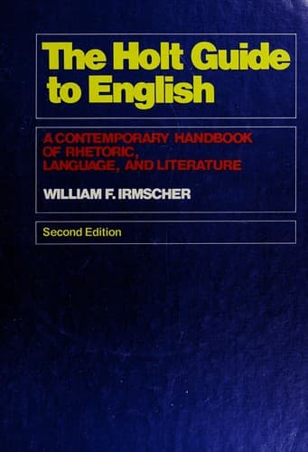 Portada de The Holt guide to English