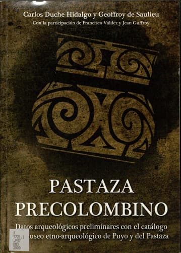 Portada de Pastaza precolombino
