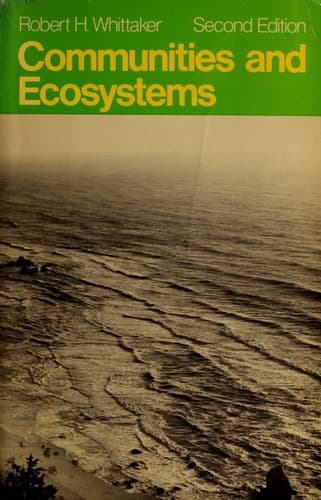 Portada de Communities and ecosystems