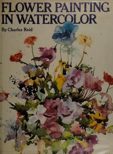 Portada de Flower painting in watercolor
