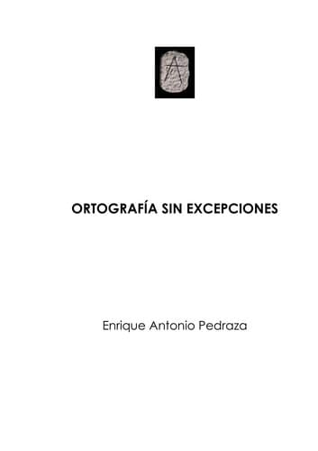 Portada de Ortografia Sin Excepciones