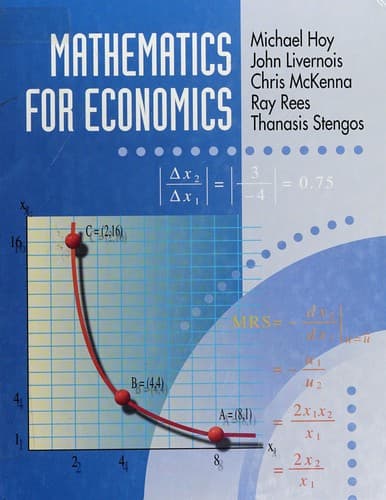 Portada de Mathematics for economics