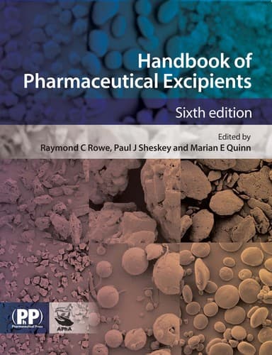 Portada de Handbook of pharmaceutical excipients