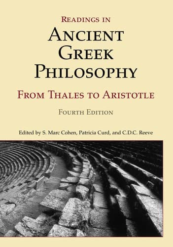Portada de Readings in ancient Greek philosophy